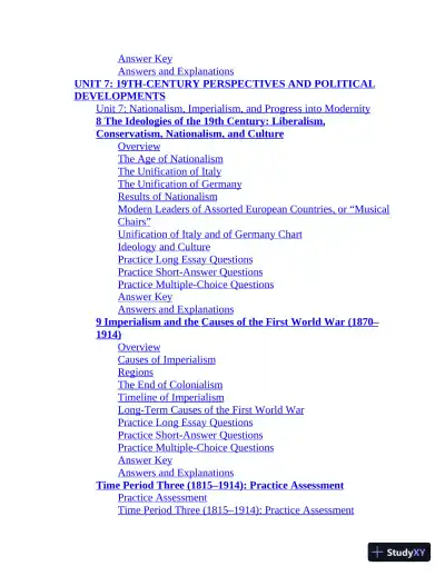 AP European History Premium: With 5 Practice Tests (2022) - Page 14 preview image