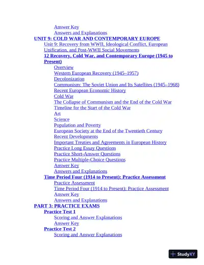 AP European History Premium: With 5 Practice Tests (2022) - Page 16 preview image