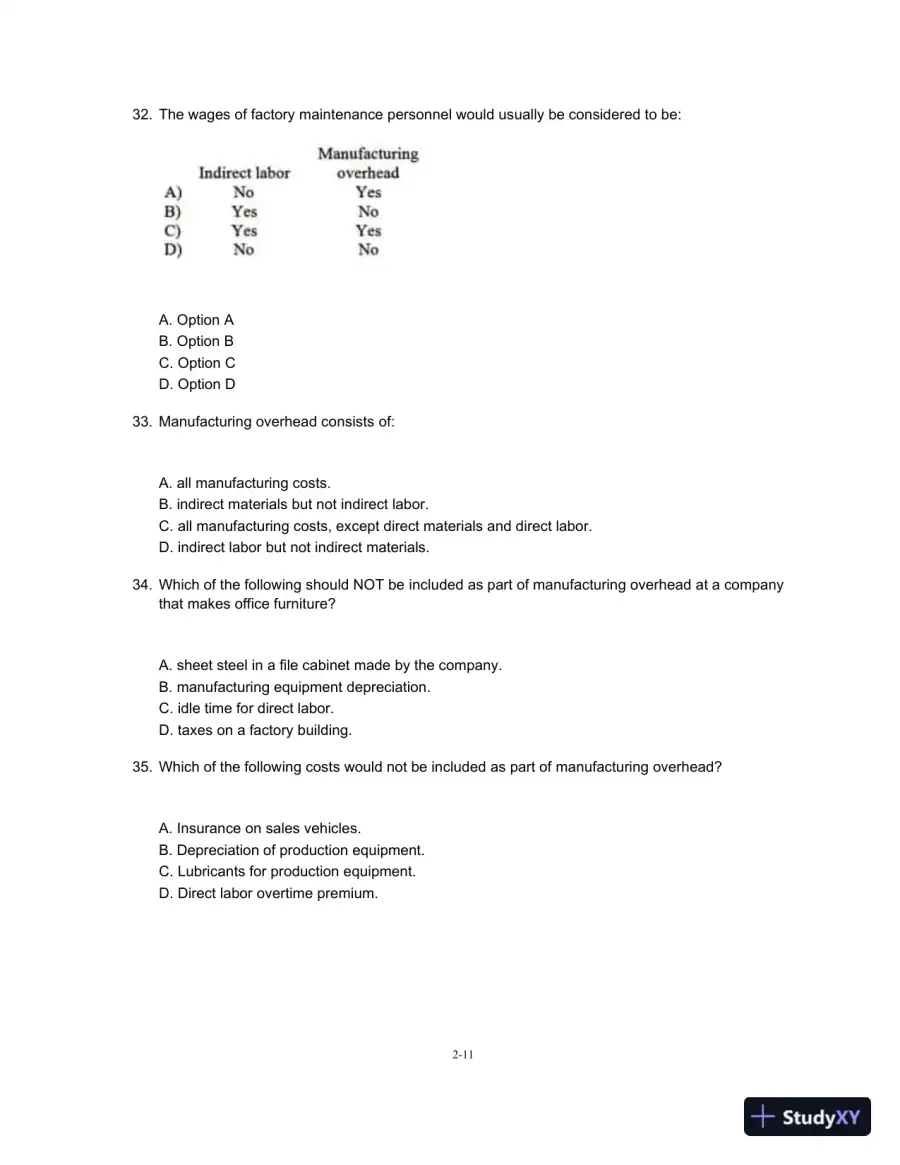 Test Bank For Managerial Accounting For Managers, 3rd Edition, page 12