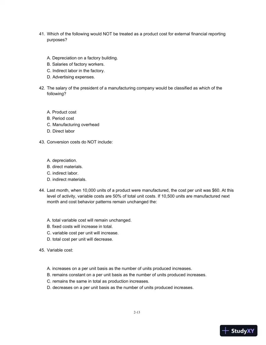 Test Bank For Managerial Accounting For Managers, 3rd Edition, page 14