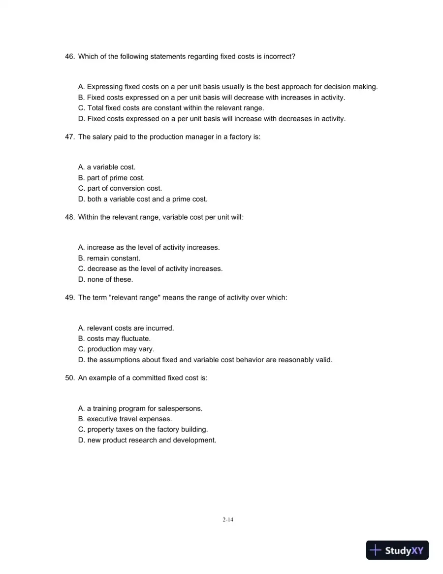 Test Bank For Managerial Accounting For Managers, 3rd Edition, page 15