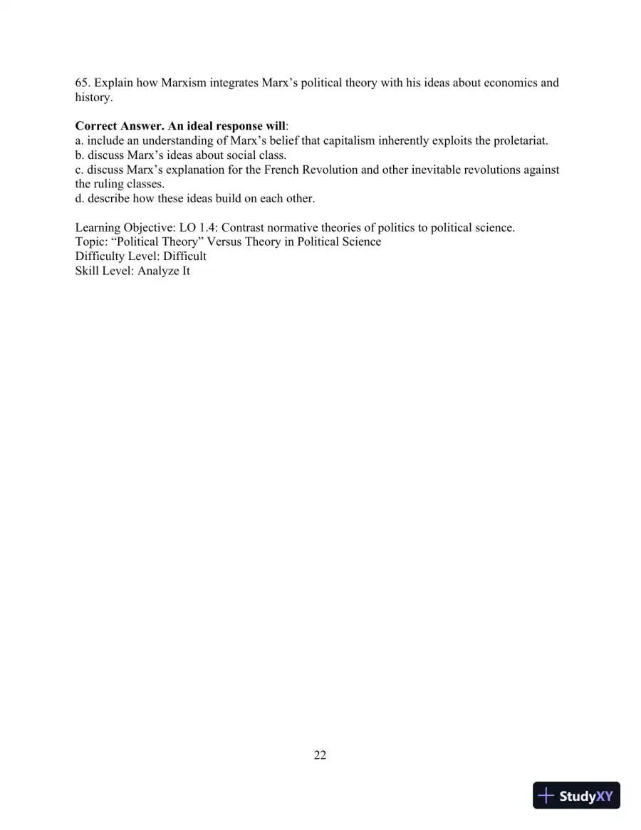 Test Bank for Political Science: An Introduction, 14th Edition, page 25