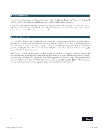 First Aid for the USMLE Step 1 2024: A Student-to-Student Guide (2024) - Page 16 preview image