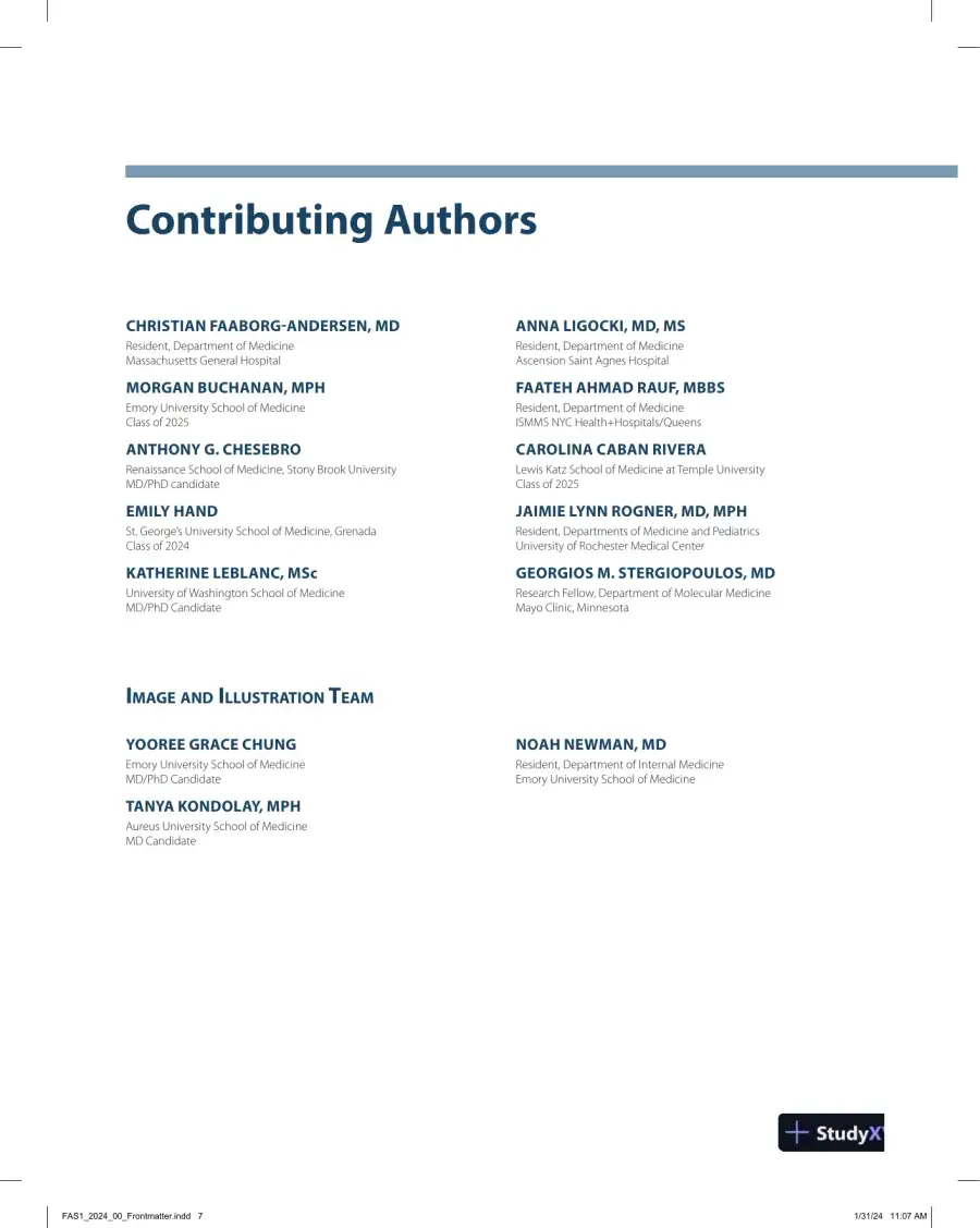 First Aid for the USMLE Step 1 2024: A Student-to-Student Guide (2024), page 8