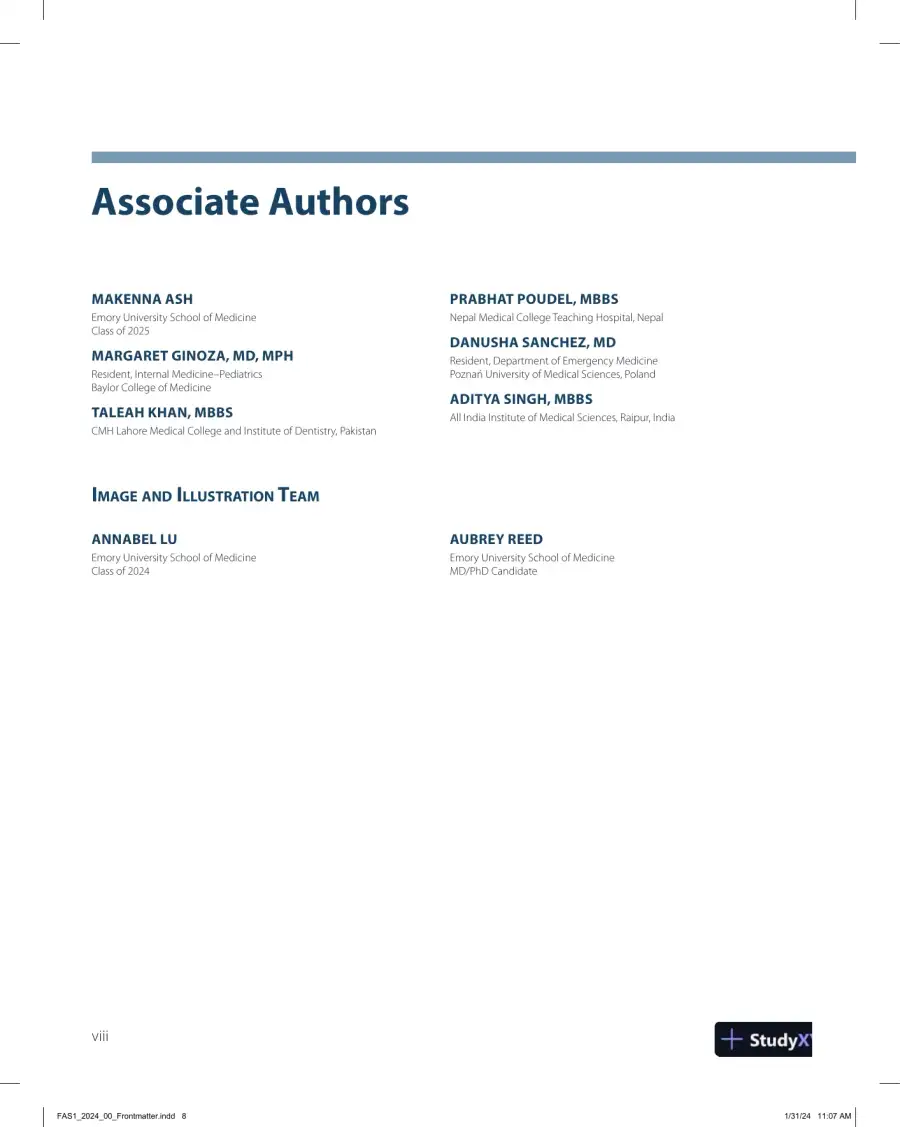 First Aid for the USMLE Step 1 2024: A Student-to-Student Guide (2024), page 9