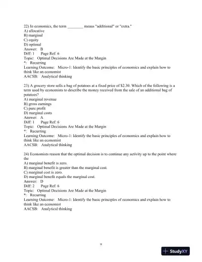 Test Bank for Essentials of Economics, 7th Edition - Page 10 preview image