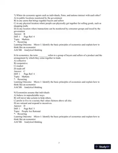 Test Bank for Essentials of Economics, 7th Edition - Page 4 preview image