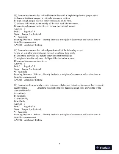Test Bank for Essentials of Economics, 7th Edition - Page 5 preview image