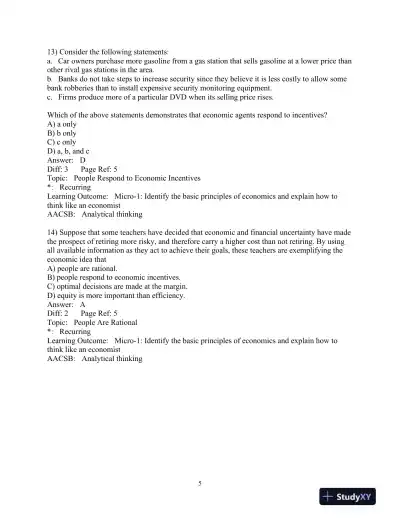 Test Bank for Essentials of Economics, 7th Edition - Page 6 preview image