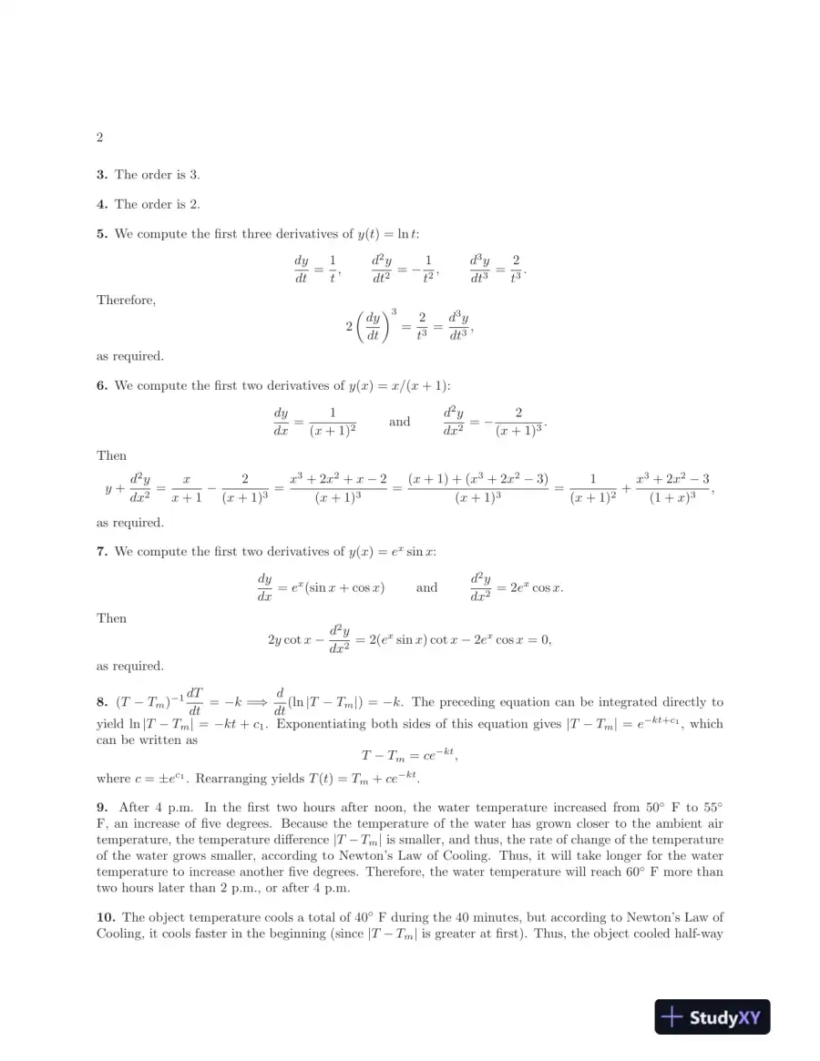 Solution Manual for Differential Equations and Linear Algebra, 4th Edition, page 5