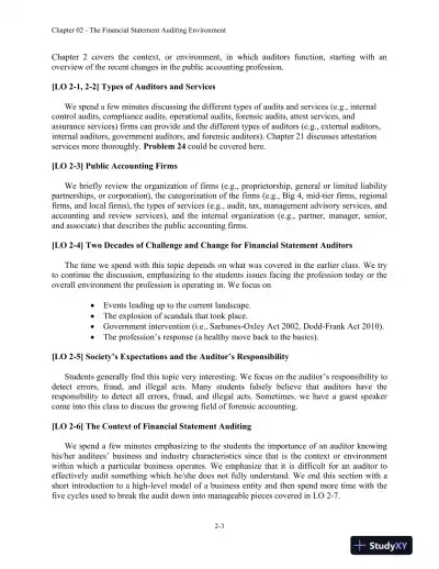 Lecture Notes for Auditing and Assurance Services: A Systematic Approach, 11th Edition - Page 11 preview image