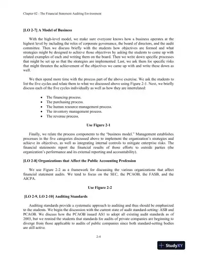 Lecture Notes for Auditing and Assurance Services: A Systematic Approach, 11th Edition - Page 12 preview image