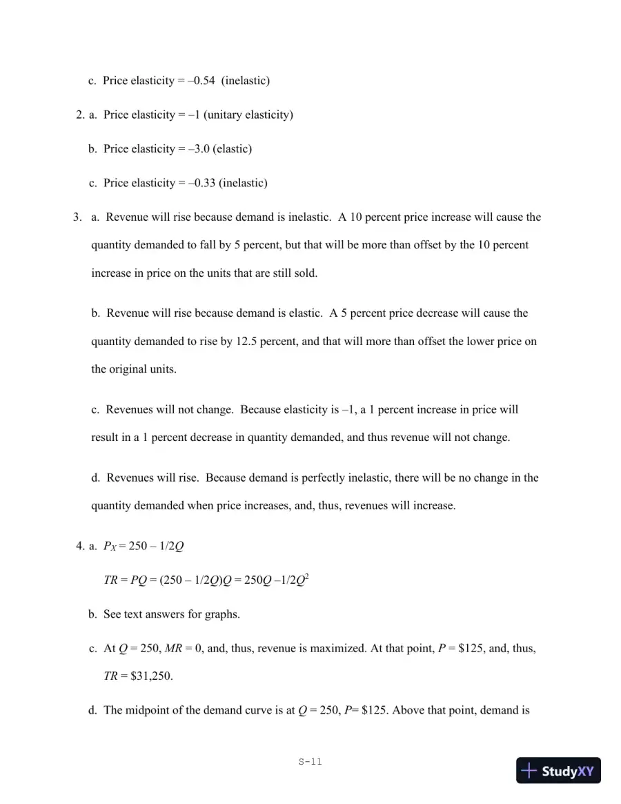 Solution Manual for Economics for Managers, 3rd Edition, page 12