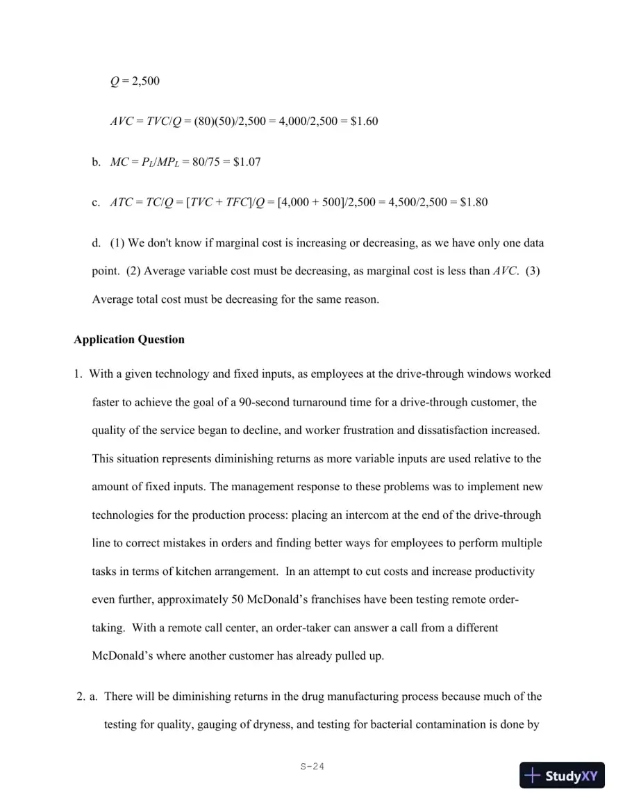 Solution Manual for Economics for Managers, 3rd Edition, page 25