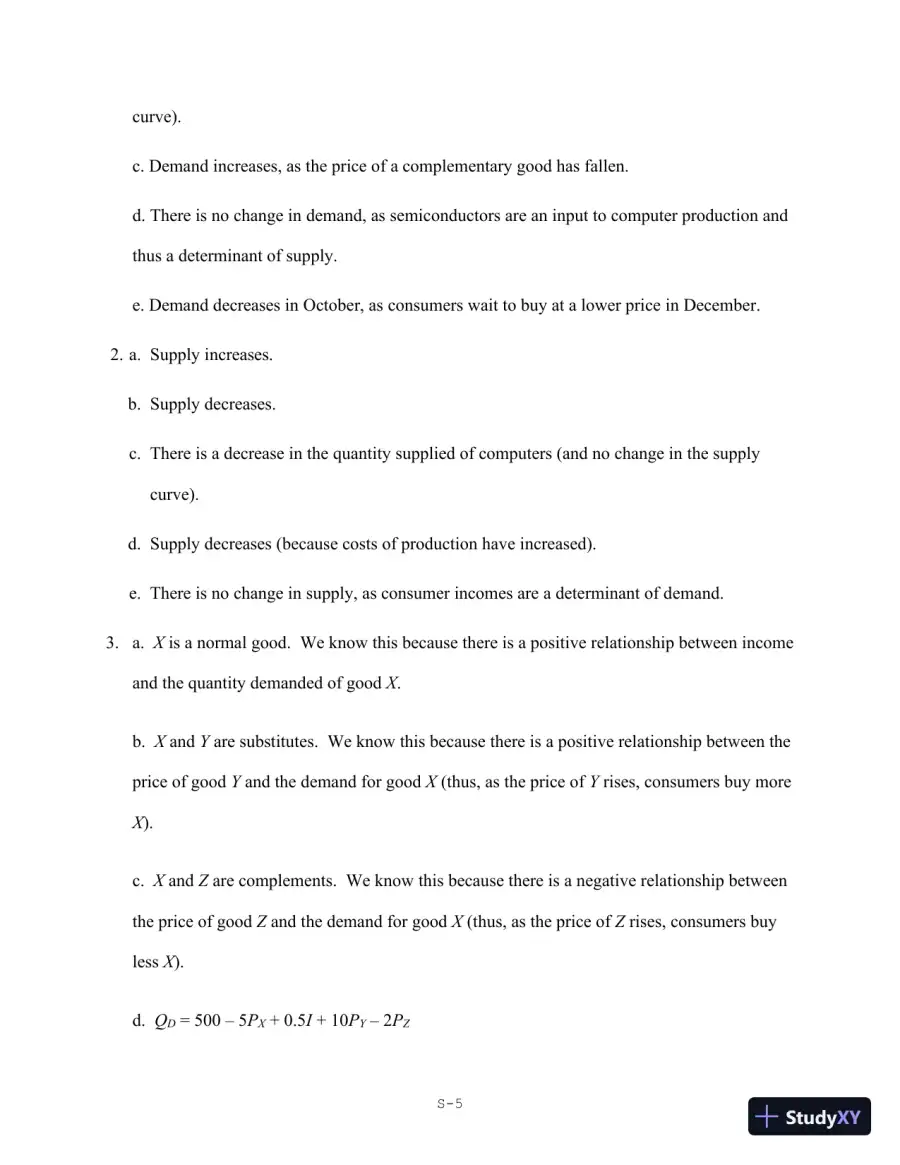 Solution Manual for Economics for Managers, 3rd Edition, page 6