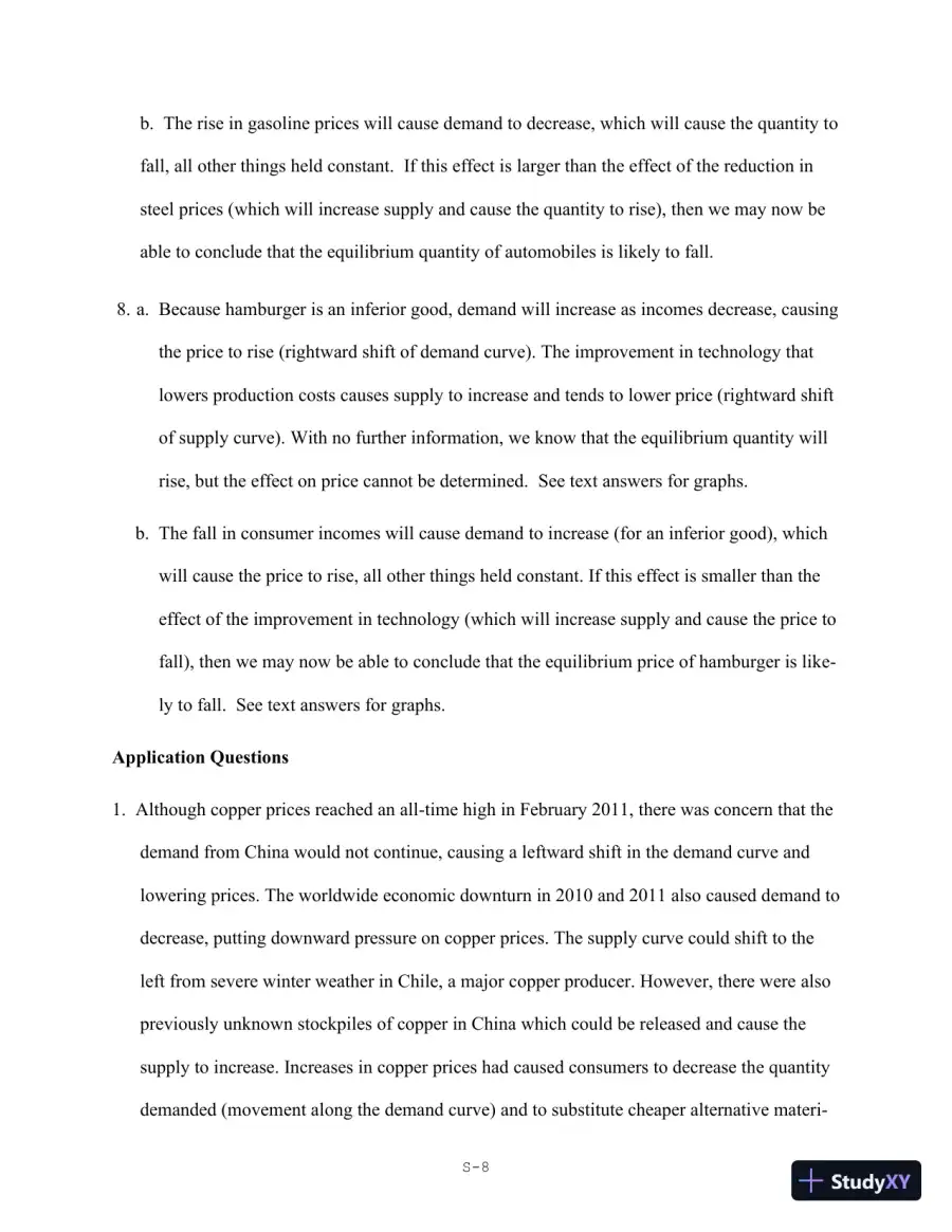 Solution Manual for Economics for Managers, 3rd Edition, page 9