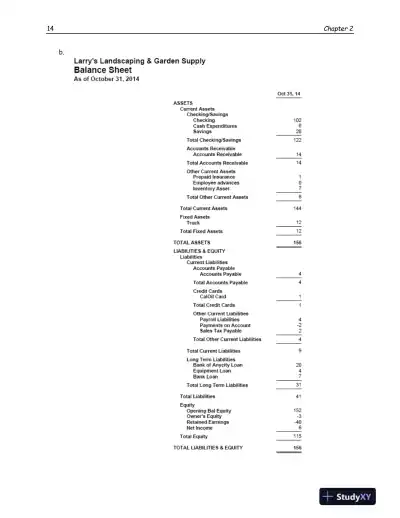 Using QuickBooks Accountant 2015 for Accounting (with QuickBooks CD-ROM) , 14th Edition Solution Manual - Page 15 preview image
