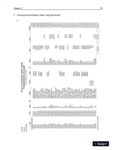 Using QuickBooks Accountant 2015 for Accounting (with QuickBooks CD-ROM) , 14th Edition Solution Manual - Page 16 preview image