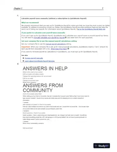 Using QuickBooks Accountant 2015 for Accounting (with QuickBooks CD-ROM) , 14th Edition Solution Manual - Page 8 preview image