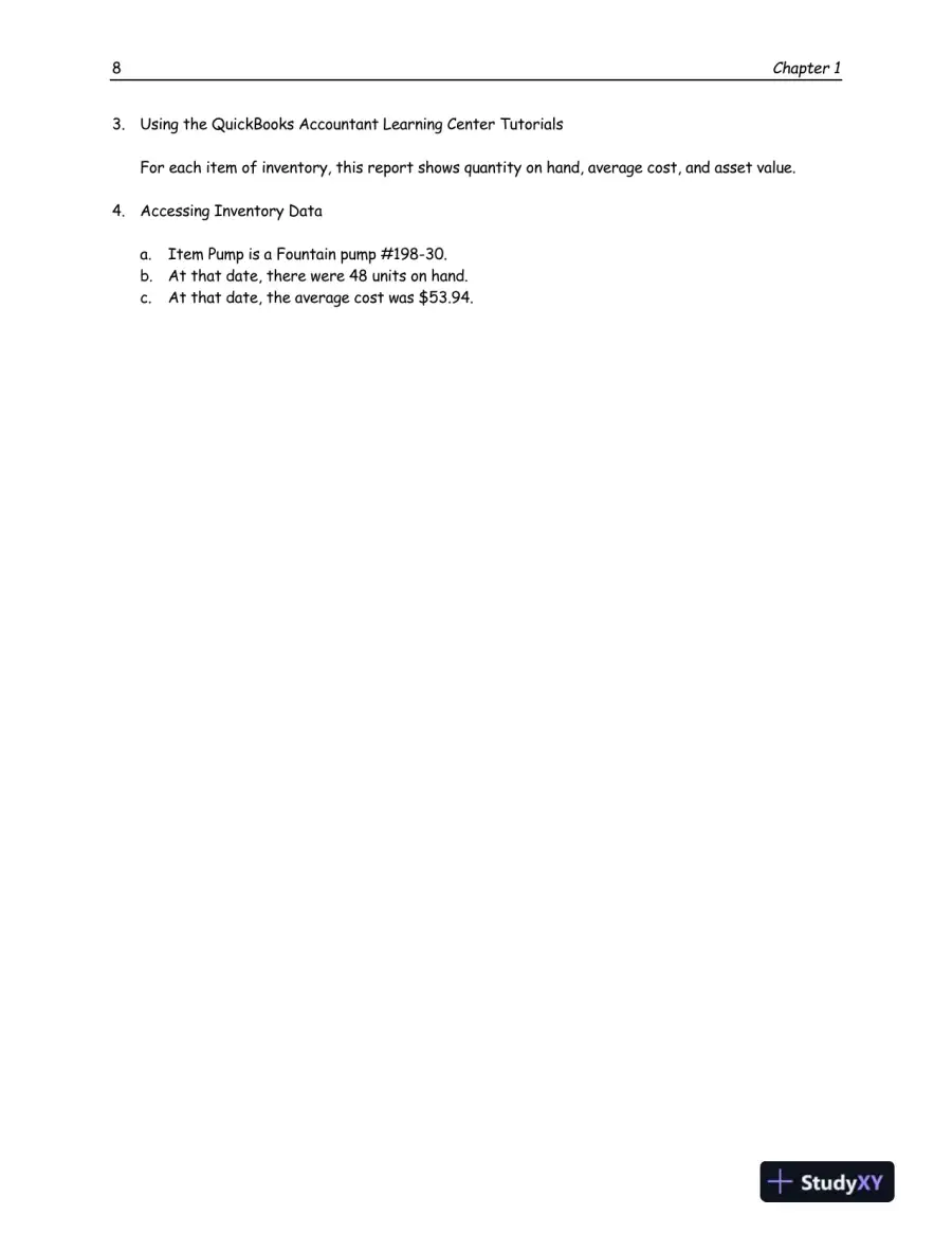 Using QuickBooks Accountant 2015 for Accounting (with QuickBooks CD-ROM) , 14th Edition Solution Manual, page 9