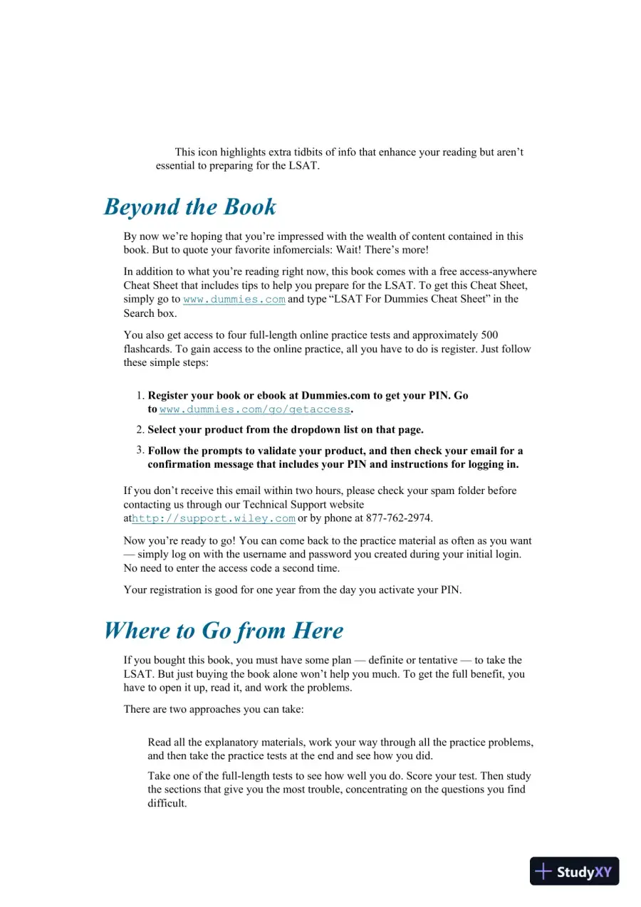 LSAT for Dummies (2021), page 13