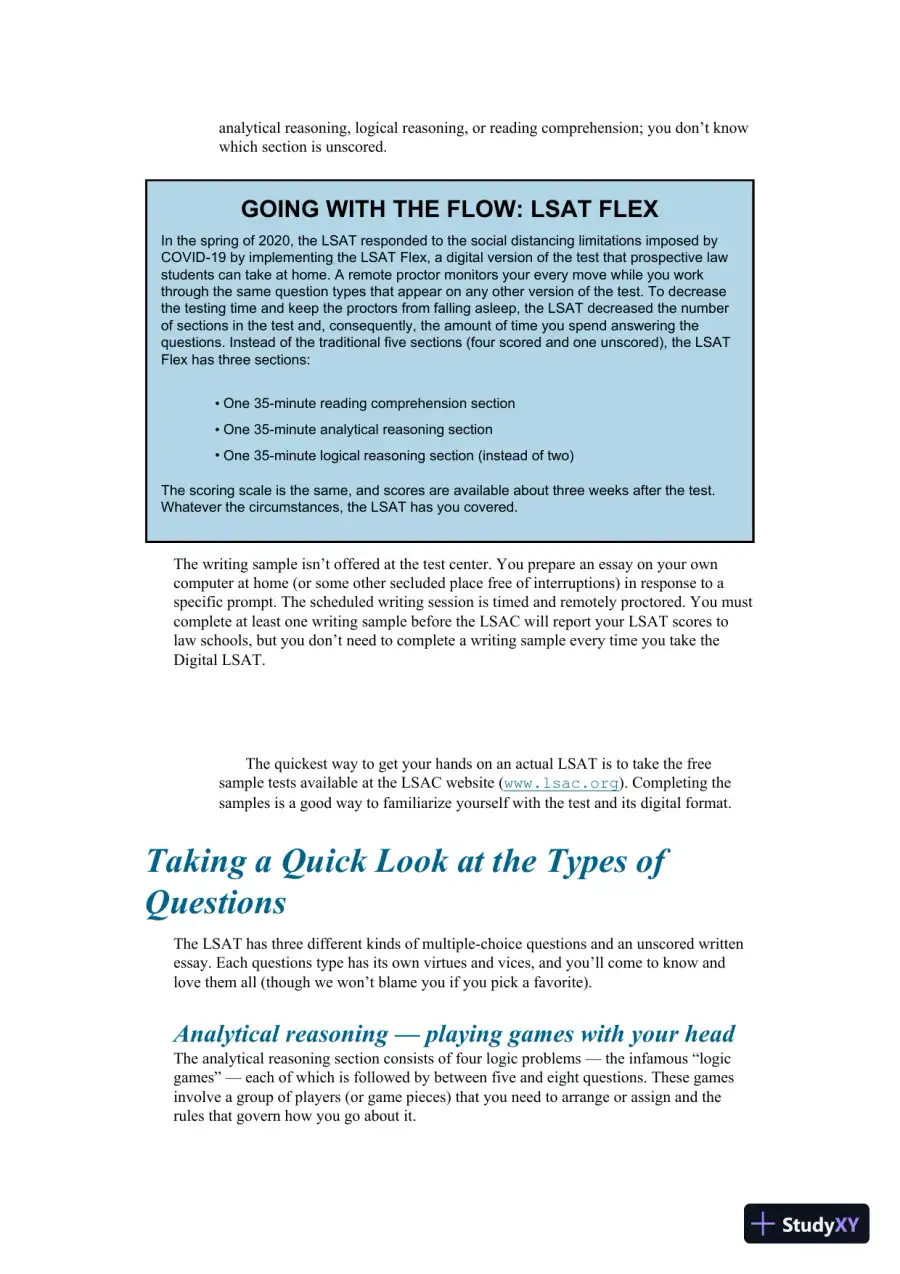 LSAT for Dummies (2021), page 19