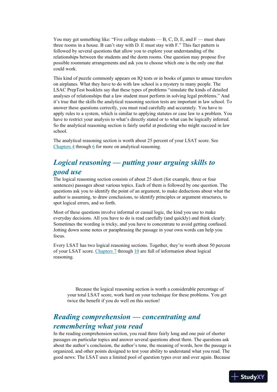 LSAT for Dummies (2021), page 20