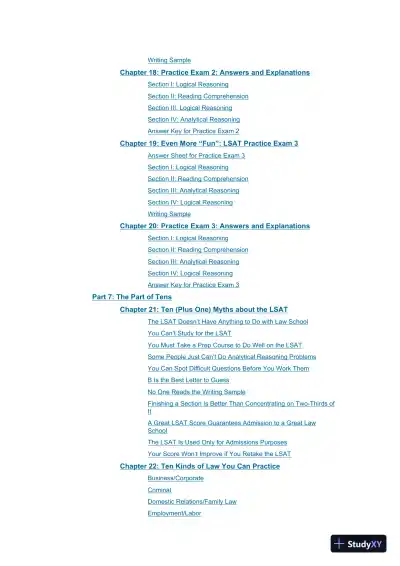 LSAT for Dummies (2021) - Page 9 preview image