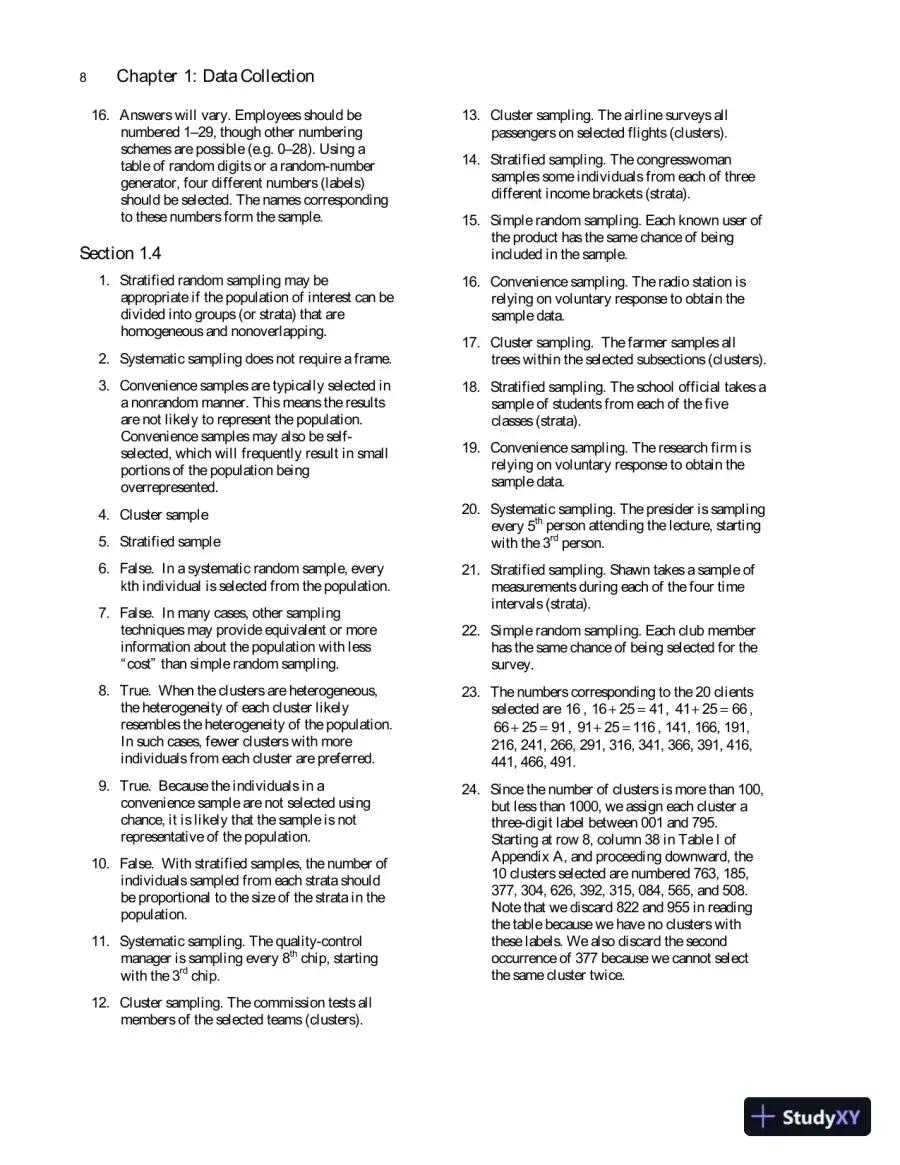 Solution Manual for Fundamentals of Statistics, 5th Edition, page 12