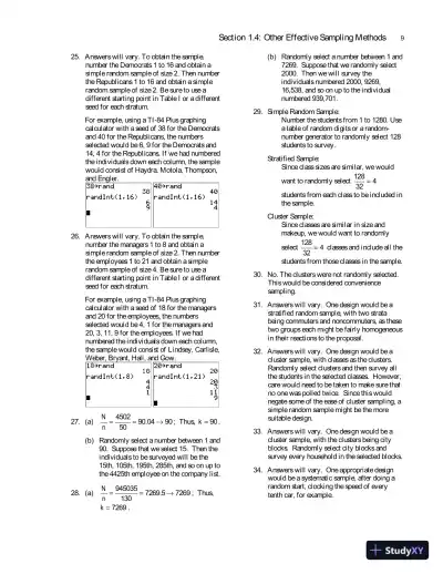 Solution Manual for Fundamentals of Statistics, 5th Edition - Page 13 preview image