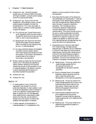 Solution Manual for Fundamentals of Statistics, 5th Edition - Page 14 preview image
