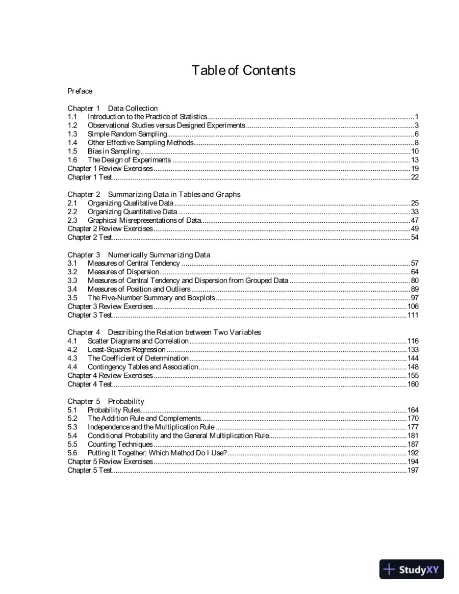 Solution Manual for Fundamentals of Statistics, 5th Edition, page 3