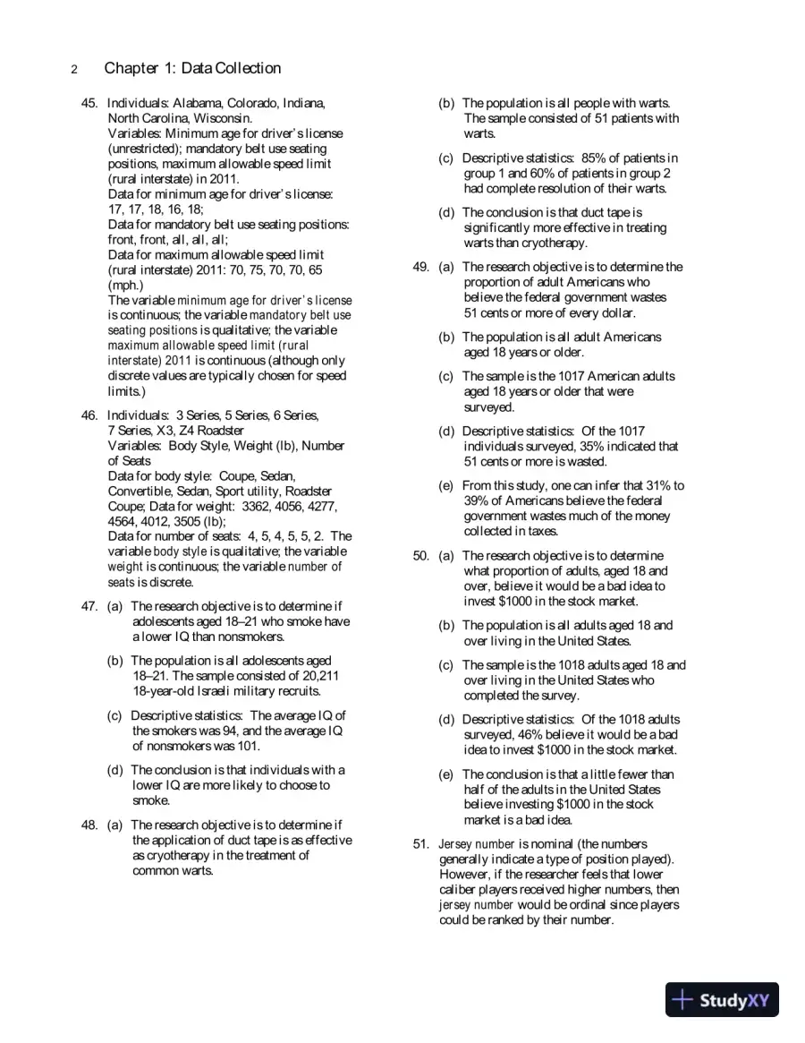 Solution Manual for Fundamentals of Statistics, 5th Edition, page 6