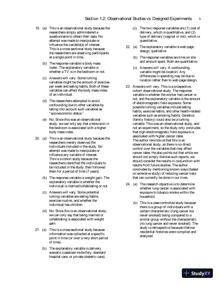Solution Manual for Fundamentals of Statistics, 5th Edition, page 9