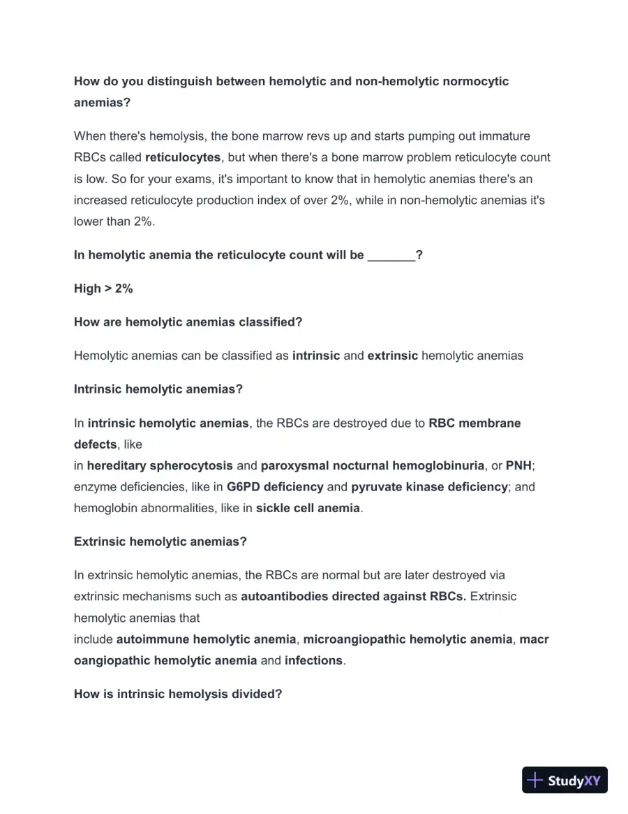 2024-2025 Autoimmune hematologic Disorders (PEARLS) (Smarty PANCE) with Answers (45 Solved Questions), page 3