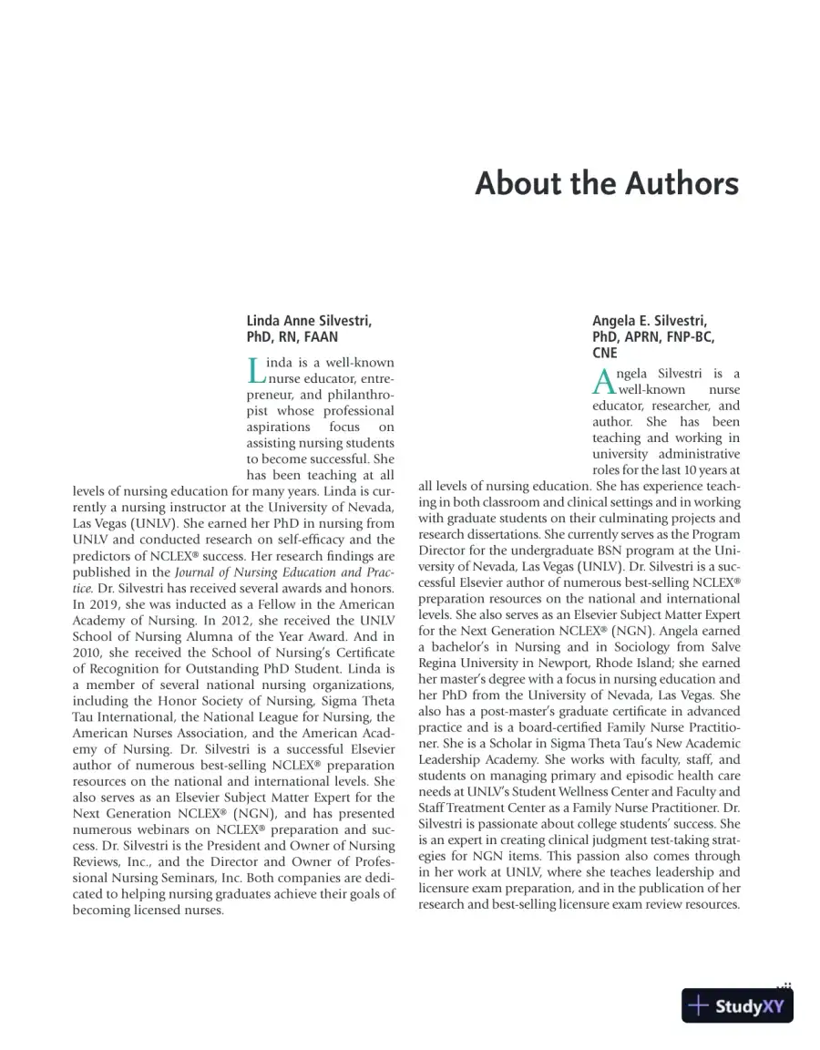 Saunders Comprehensive Review for the NCLEX-RN® Examination (2022), page 10
