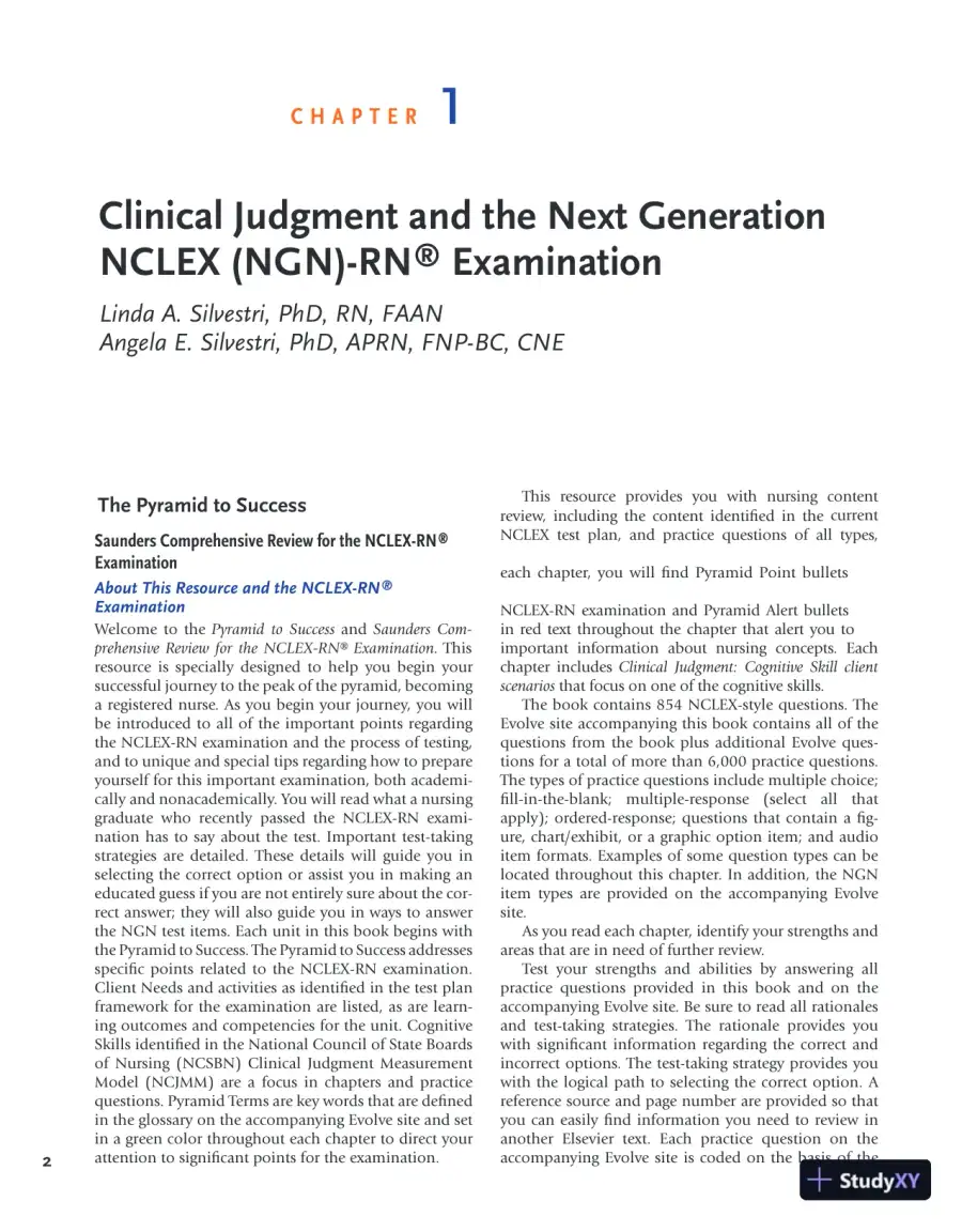 Saunders Comprehensive Review for the NCLEX-RN® Examination (2022), page 21