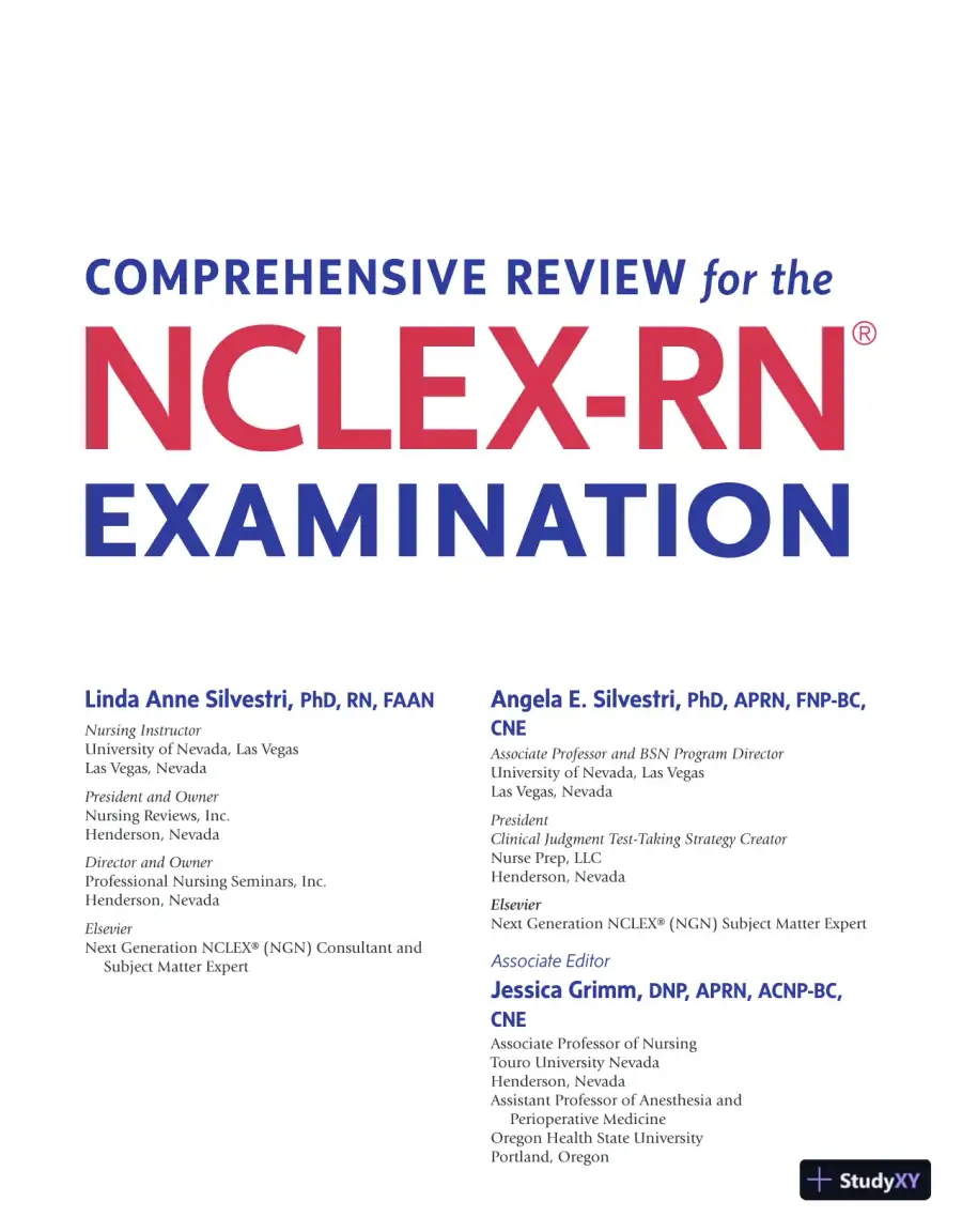 Saunders Comprehensive Review for the NCLEX-RN® Examination (2022), page 4