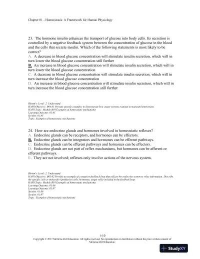 Vander's Human Physiology 14th Edition Test Bank - Page 11 preview image