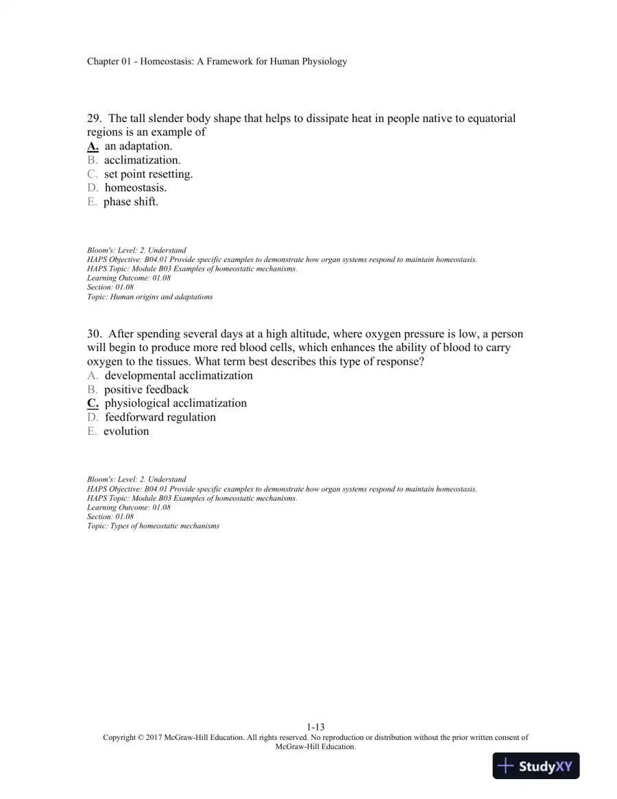 Vander's Human Physiology 14th Edition Test Bank, page 14