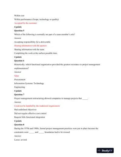 Strayer BUS375 Project Management Process and Decision Making - Page 3 preview image