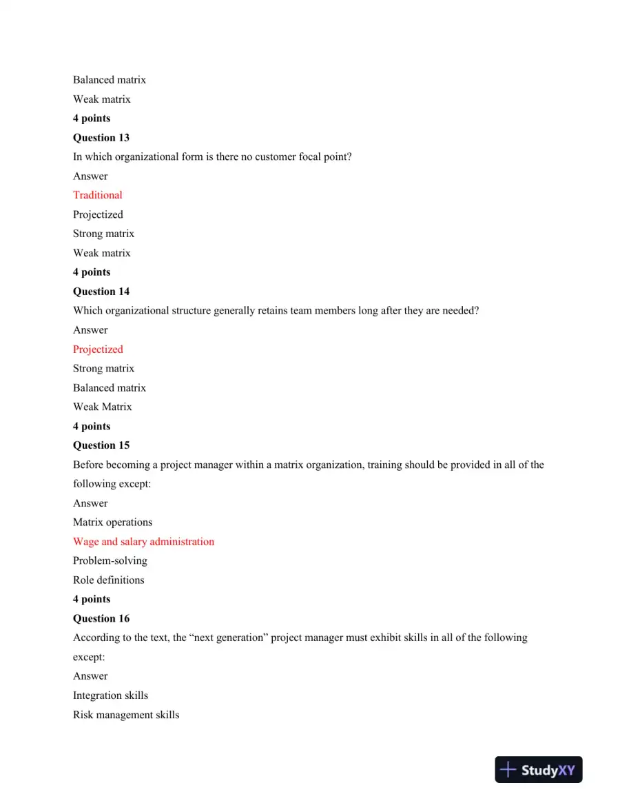 Strayer BUS375 Project Management Process and Decision Making, page 5