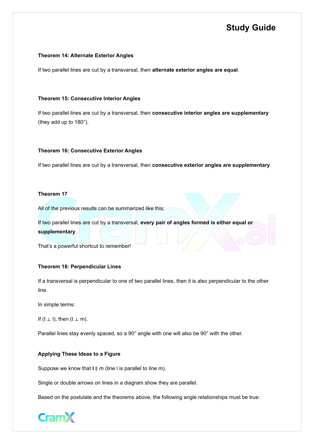 Geometry - Parallel Lines - Page 2 preview image