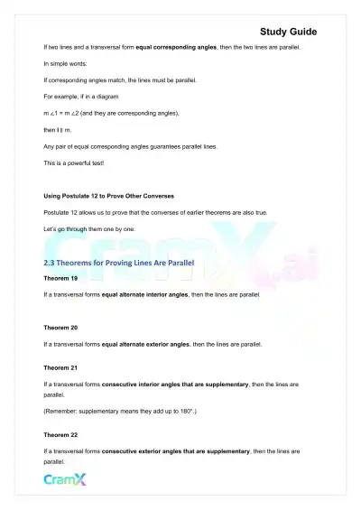 Geometry - Parallel Lines - Page 6 preview image