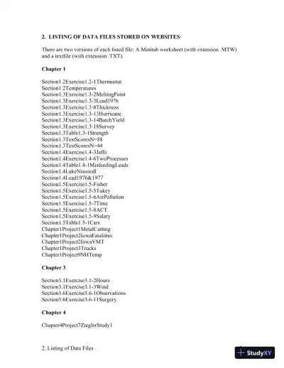 Solution Manual For Applied Statistics For Engineers And Physical Scientists, Coursesmart Etextbook, 3rd Edition - Page 4 preview image