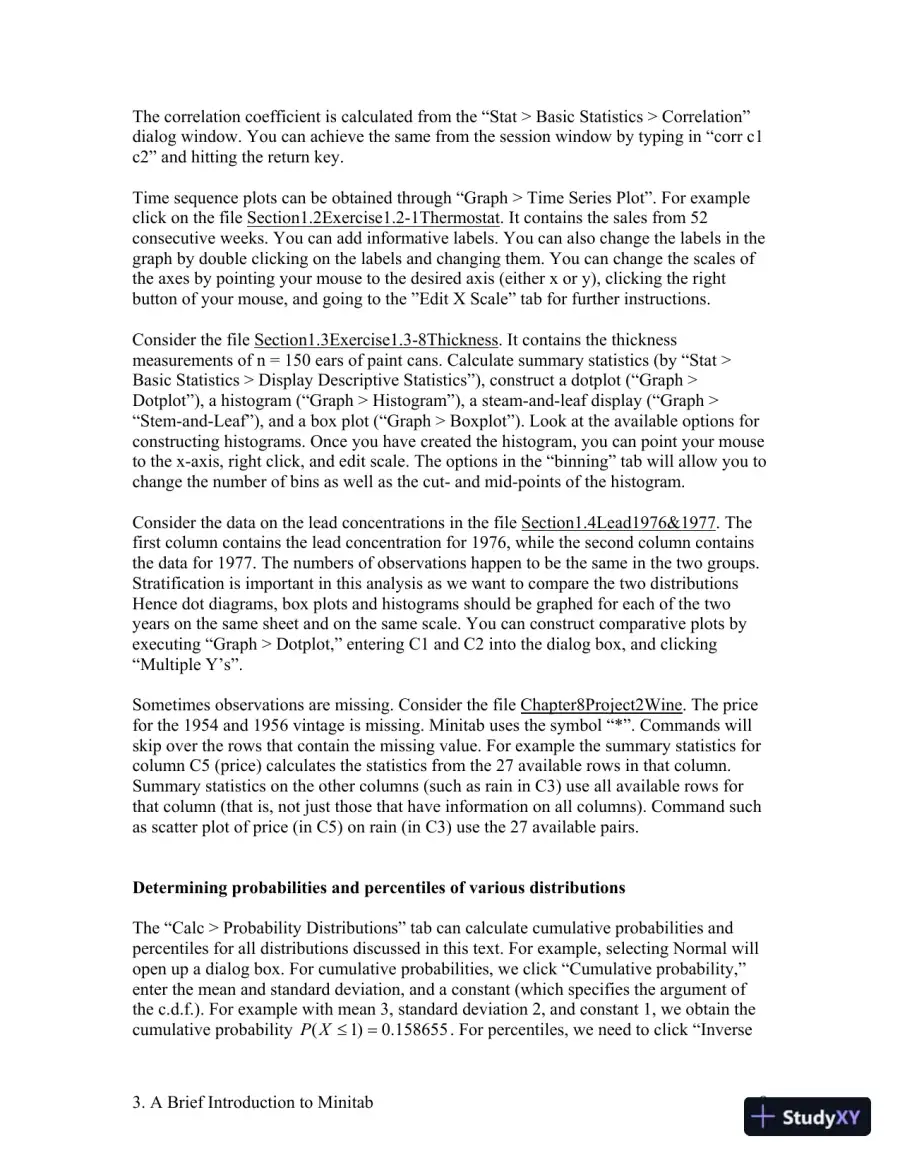 Solution Manual For Applied Statistics For Engineers And Physical Scientists, Coursesmart Etextbook, 3rd Edition, page 9
