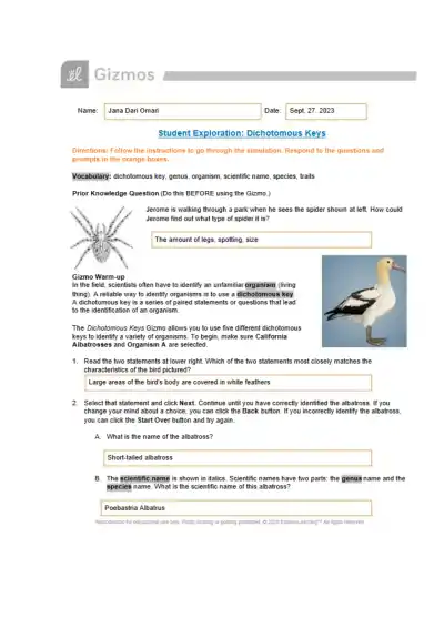 Jana DichotomousKeysSE - Page 1 preview image