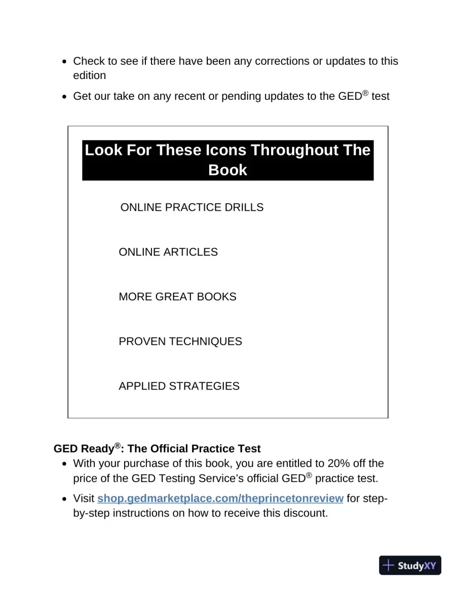 Princeton Review GED Test Prep, 2023: 2 Practice Tests + Review and Techniques (2022), page 12