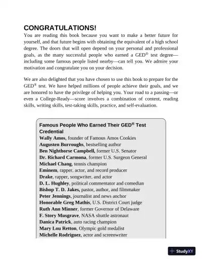 Princeton Review GED Test Prep, 2023: 2 Practice Tests + Review and Techniques (2022) - Page 16 preview image