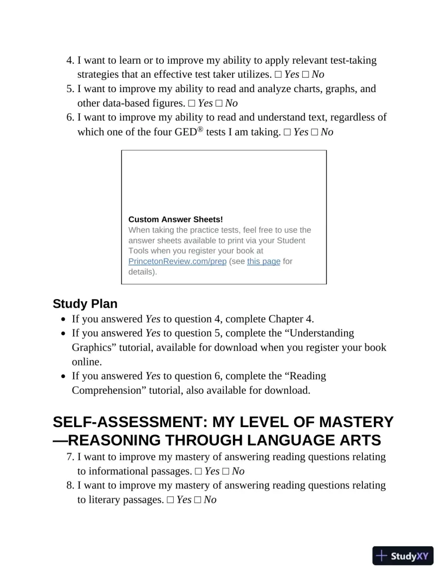 Princeton Review GED Test Prep, 2023: 2 Practice Tests + Review and Techniques (2022), page 19